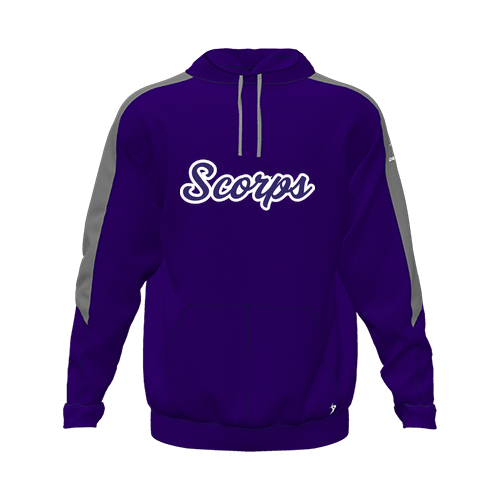 [CUS-DFW-HOOD-FLC-LSL-PUR-YXS-LOGO3] Hoodie (Youth XS, Purple, Logo 3)