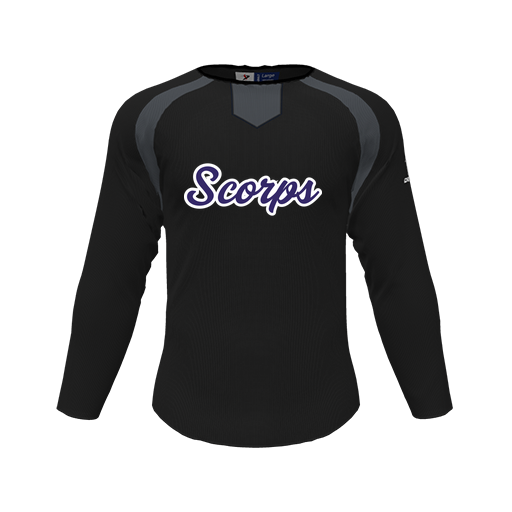 [CUS-DFW-PULL-FLC-CNK-LSL-BLK-YS-LOGO3] Pullover (Youth S, Black, Logo 3)