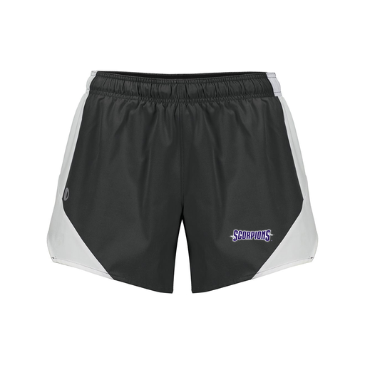 [229489.420.S-LOGO1] Girls Olympus Shorts (Female Youth S, Black, Logo 1)