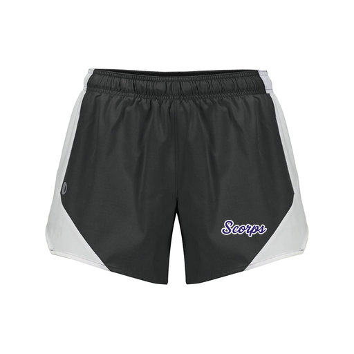 [229489.420.S-LOGO3] Girls Olympus Shorts (Female Youth S, Black, Logo 3)