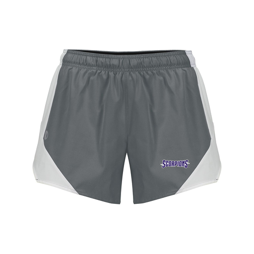 [229489.R04.S-LOGO1] Girls Olympus Shorts (Female Youth S, Gray, Logo 1)