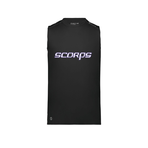 [222593.080.S-LOGO2] Men's CoolDry TankTop (Adult S, Black, Logo 2)