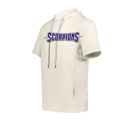 [222505.907.S-LOGO1] Men's Venturs Soft Knit Short Sleeve Hoodie (Adult S, White, Logo 1)